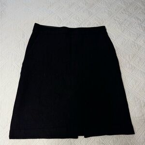 Eddie Bauer Wool Fully Lined Classic Black Women's Skirt Size 6